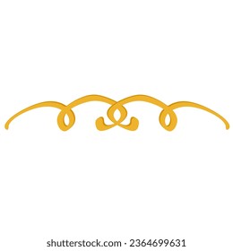filigree line element art drawn design