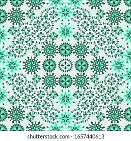 Filigree oriental seamless background. Decorative colorful pattern in mosaic ethnic style. Arabian motifs.  Vector