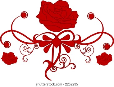 filigree rose isolated series