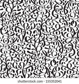 Filigree Scroll Pattern That Can Be Tiled And Repeated. 