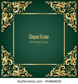 Filigree square frame.