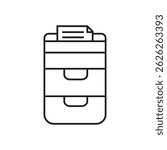 filing cabinet icon illustration element design