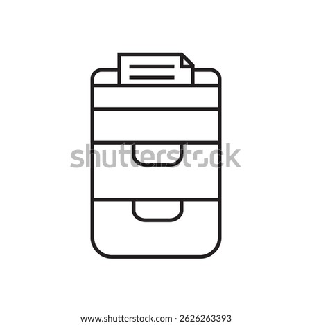 filing cabinet icon illustration element design
