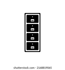 Filing Cabinet Silhouette Vector Image Best Stock Vector (Royalty Free ...