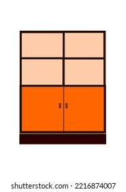 filing cabinet There are two lids with four open compartments on top.