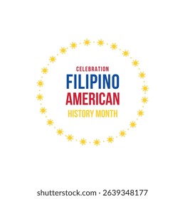 Filipino American History Month, filipino flag, flipino color patterns, realistic vector illustration Celebration	
