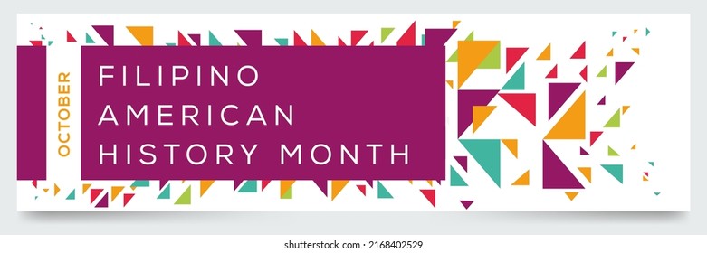 Filipino American History Month, Held On October.