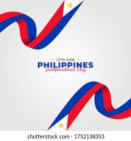 Filipino Araw ng Kalayaan (Translate: Philippine Independence Day) is the Philippine National Day and Republic Day, which is celebrated on 12 June each year. vector illustration svg
