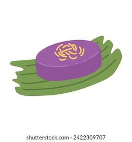 Filipino Dessert Ube Halaya illustration