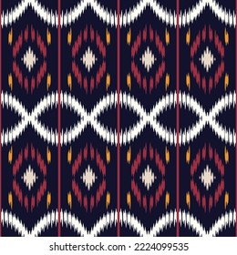 Filipino ikat batik textile seamless pattern digital vector design for Print saree Kurti Borneo Fabric border brush symbols swatches party wear