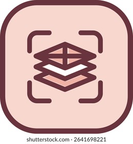 Fill adjustment layer Line vector Icon Design