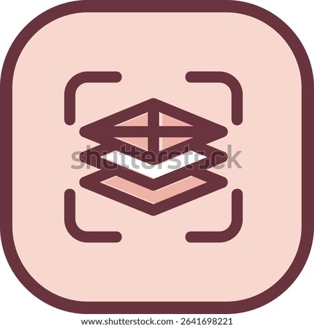 Fill adjustment layer Line vector Icon Design