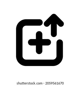 Fill in the balance. Vector illustration of digitally top up balance icon, no menu for payment via digital wallet. Isolated on a blank background which can be edited and changed colors.