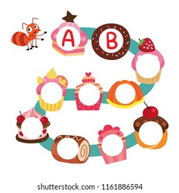 fill in the blank game vector design