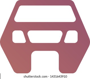 Fill Car Icon With gradient