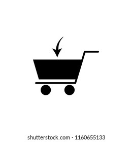 fill a cart icon. Element of simple icon. Premium quality graphic design icon. Signs and symbols collection icon for websites, web design, mobile app