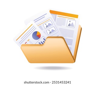 Fill in the data in the business computer folder