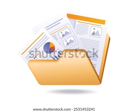 Fill in the data in the business computer folder