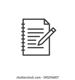 Fill in form line icon, outline vector sign, linear style pictogram isolated on white. Edit symbol, logo illustration. Editable stroke. Pixel perfect