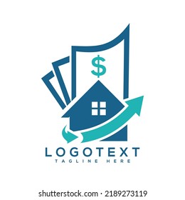 icono de la plantilla de diseño del logotipo de la marca en dólares de los préstamos a domicilio