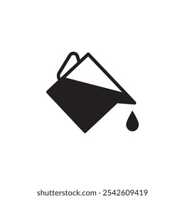 Fill icon black and white vector sign