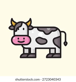Icono de relleno de una vaca