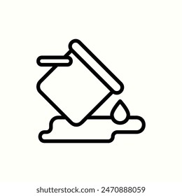 fill icon, isolated outline icon