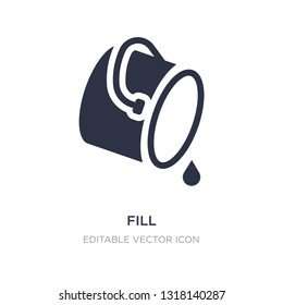 fill icon on white background. Simple element illustration from Social media marketing concept. fill icon symbol design.