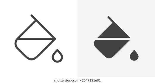 Icono de relleno Signo de Vector de esquema