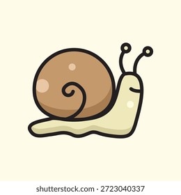Fill Icon of an snail