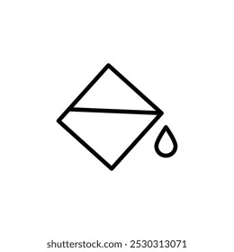 Fill icon Thin line art isolated