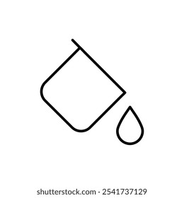Fill icon Thin line vector illustration set