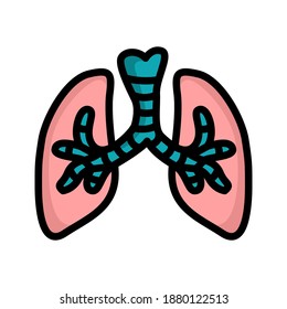 fill line style lung icon