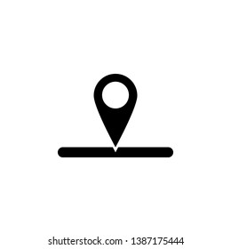 fill, location, map icon. Simple glyph, flat vector of Location icons for UI and UX, website or mobile application
