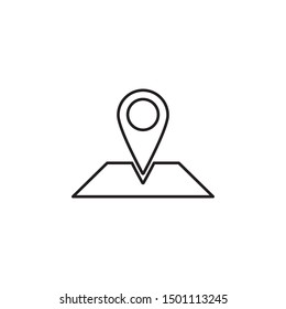 Fill, location, map icon. Simple thin line, outline vector of location icons for ui and ux, website or mobile application