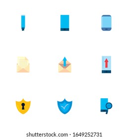 fill style icon set design, Office business workforce corporate job work occupation and communication theme Vector illustration