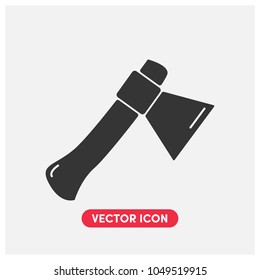 Filled Axe Vector Icon Illustration
