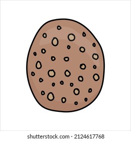 gefüllte Kekse-Ikone. Flache Illustration