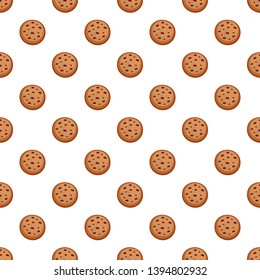 Filled biscuit pattern seamless vector repeat for any web design
