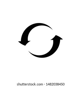 Filled black load icon for web
