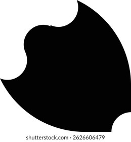 Diseño de icono de forma negra llena