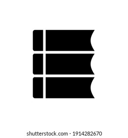 filled book icon. High-quality reading pictograms. Modern style icon collection.