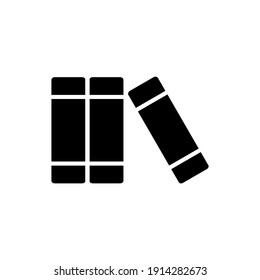 gefülltes Buchsymbol. Hochwertige Lesespiktogramme. Eine Sammlung moderner Symbole.