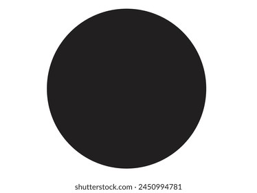 Filled Circle for Text or Frame. Editable Clip art.
