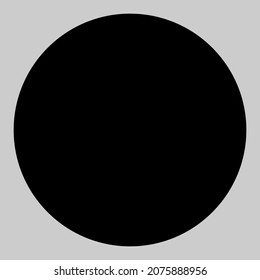 Filled circle vector icon. An isolated flat icon illustration of filled circle with nobody.