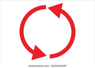 Filled Circular Refresh Arrow Rotating Clockwise