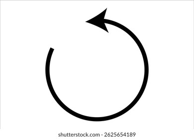 Filled Circular Refresh Arrow Rotating Clockwise