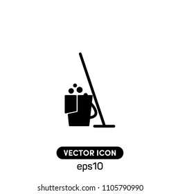 Filled Cleaning Sign Vector Icon Illustration For Web And Mobile App.Ui/Ux.White Backround.Premium Quality.