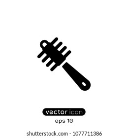 Filled Comb Symbol Vector Icon Illustration For Web And Mobile App.Ui/Ux