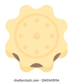 Filled cookie a bakery item